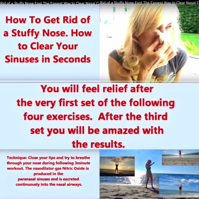 Allergy? Simple Exercises to Get Rid of a Stuffy Nose Immediately.